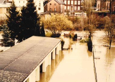 Hochwasser Herzogenrath 1984, Quelle: Archiv Herzogenrath