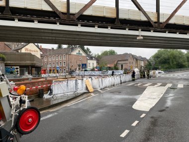 Hochwasser Herzogenrath 2021, Mobile Maßnahmen, Quelle: Feuerwehr Herzogenrath
