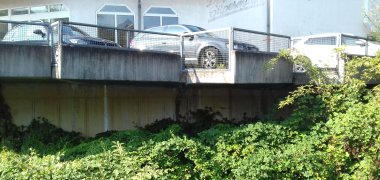 Vormalige Parktaschen an der Wurmterrasse, Foto: archigraphus