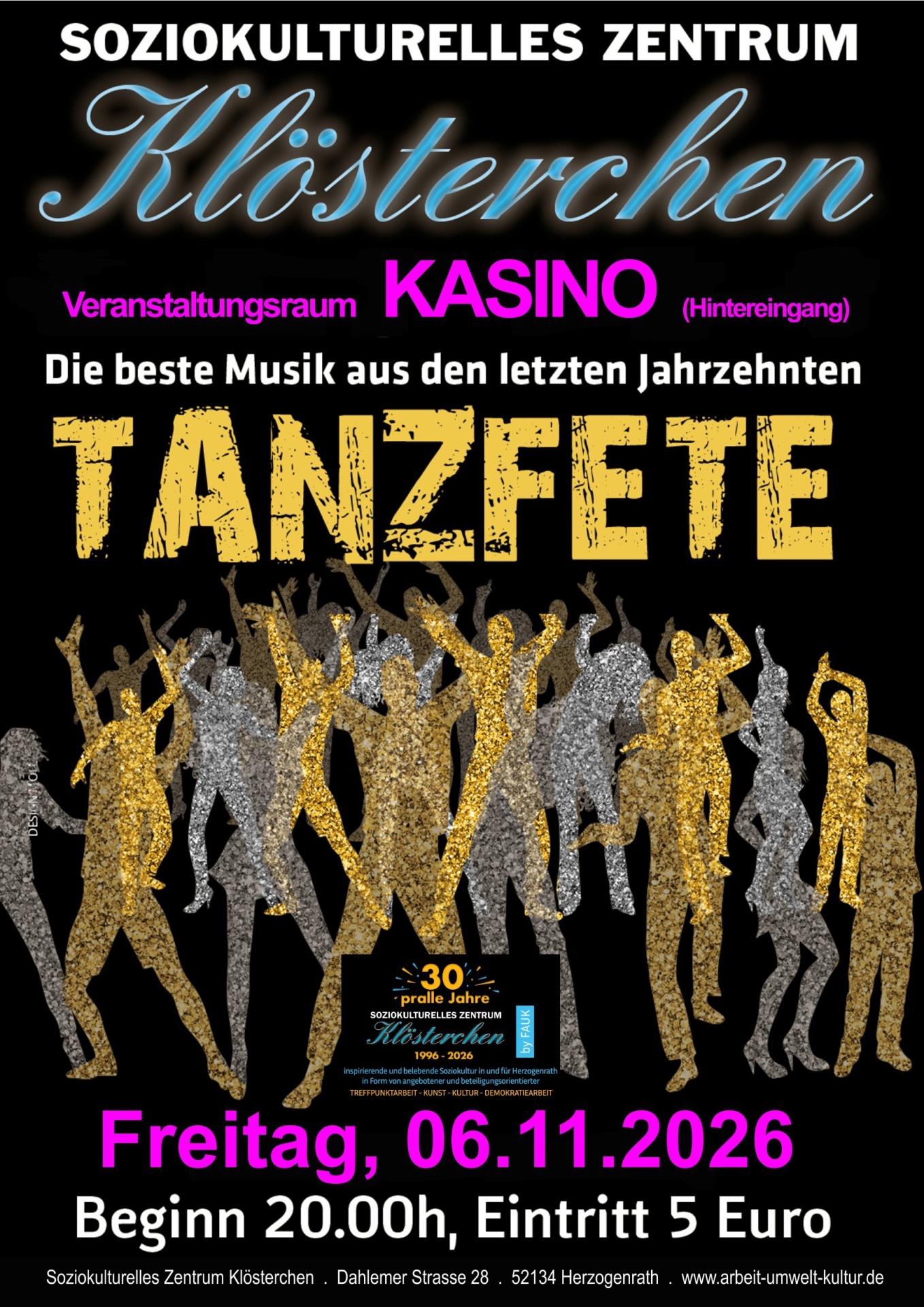 Plakat-Tanzfete im Kösterchen Plakat-Tanzfete im Kösterchen