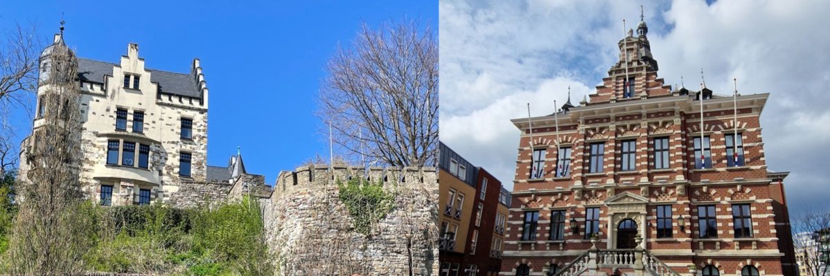 Burg Rode und Rathaus Kerkrade