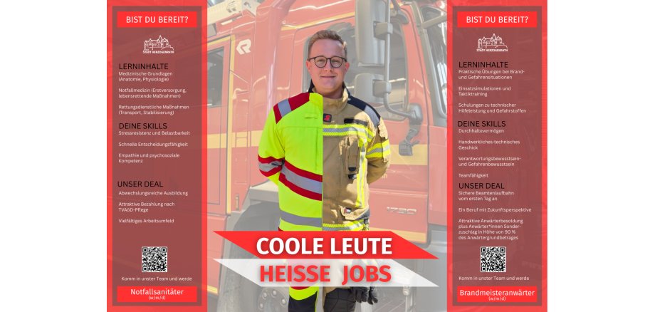 Brandmeister/Notfallsanitäter - Plakat Brand/Sani