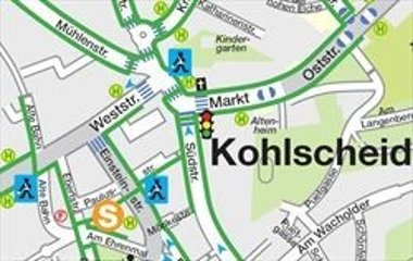 Schulwegplan Kartenausschnitt Kohlscheid